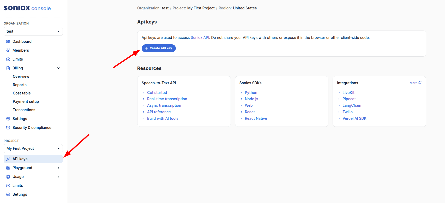 Get API Key