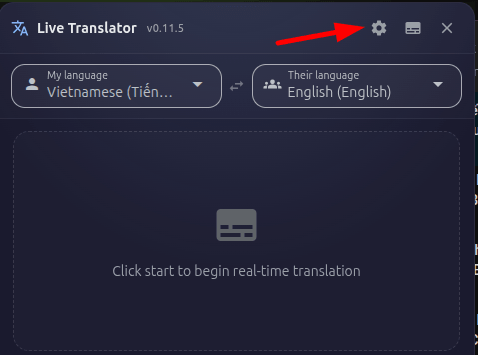 Settings Page