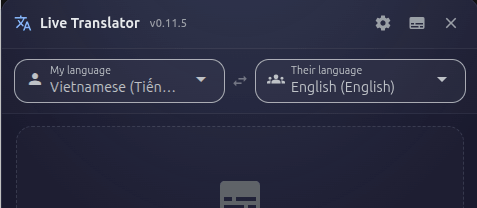 Language Selection